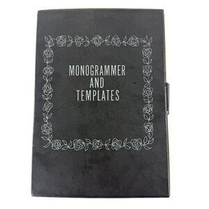 Vintage Sears Kenmore Monogrammer And Monogram Templates With Case *READ*